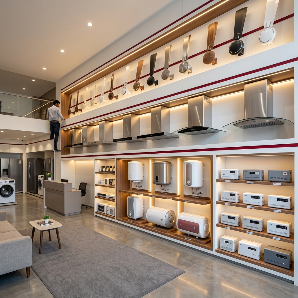 Premium electrical appliances showroom